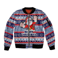 custom-fiji-christmas-sleeve-zip-bomber-jacket-fijian-santa-and-coat-of-arms-mix-tapa-pattern-striped-style