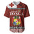 Tongan Culture Baseball Jersey Ngatu Art Tattoo and Emblem of Tonga