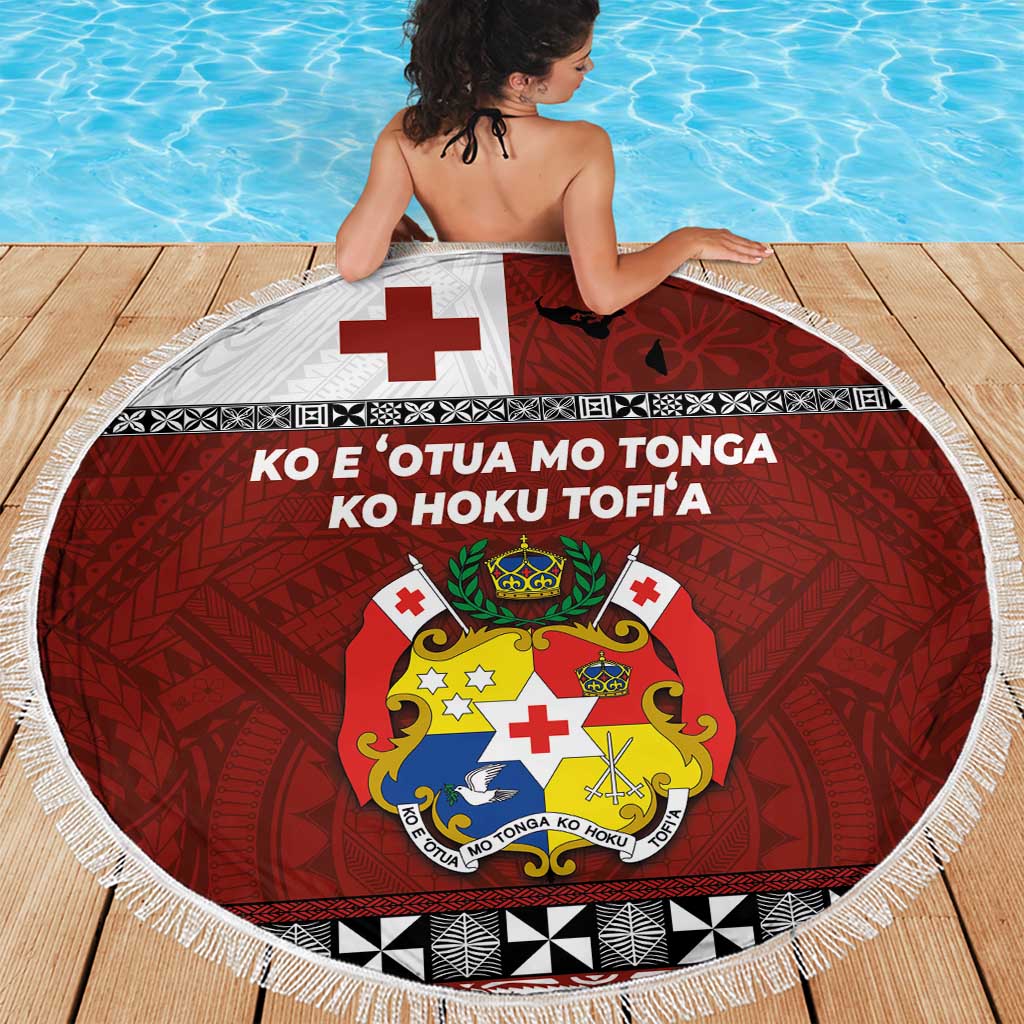 Tongan Culture Beach Blanket Ngatu Art Tattoo and Emblem of Tonga