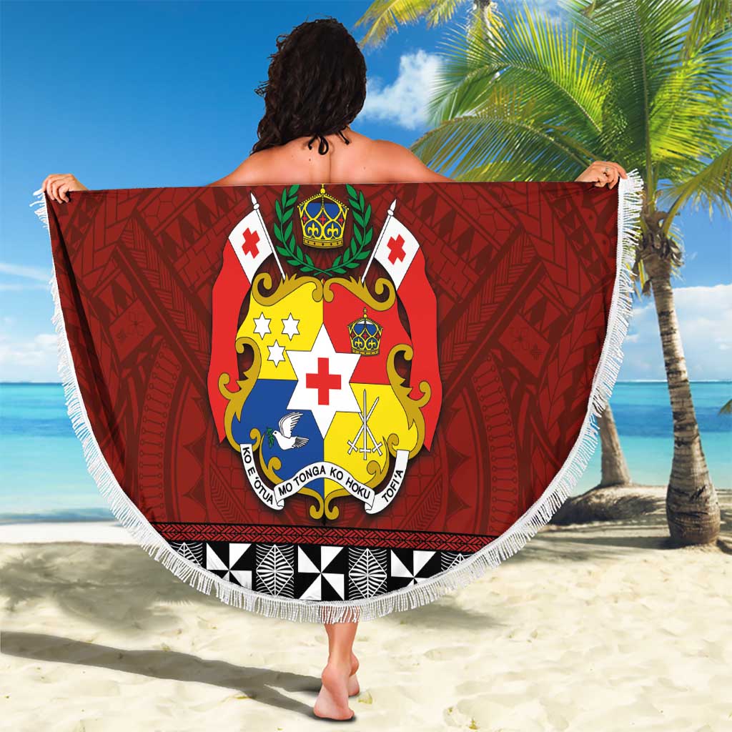 Tongan Culture Beach Blanket Ngatu Art Tattoo and Emblem of Tonga
