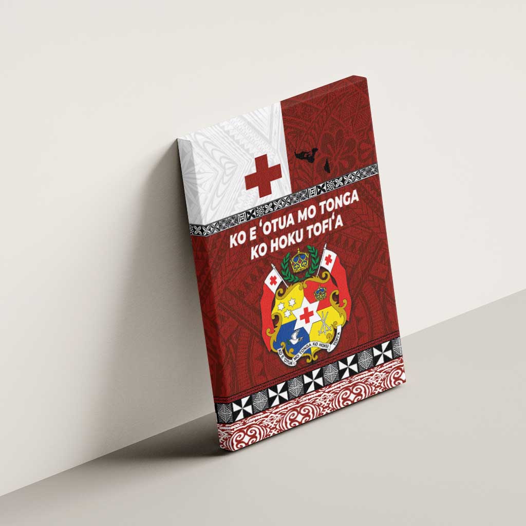 Tongan Culture Canvas Wall Art Ngatu Art Tattoo and Emblem of Tonga