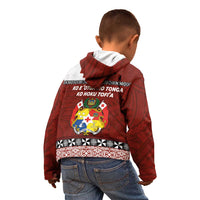 Tongan Culture Kid Hoodie Ngatu Art Tattoo and Emblem of Tonga