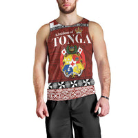 Tongan Culture Men Tank Top Ngatu Art Tattoo and Emblem of Tonga