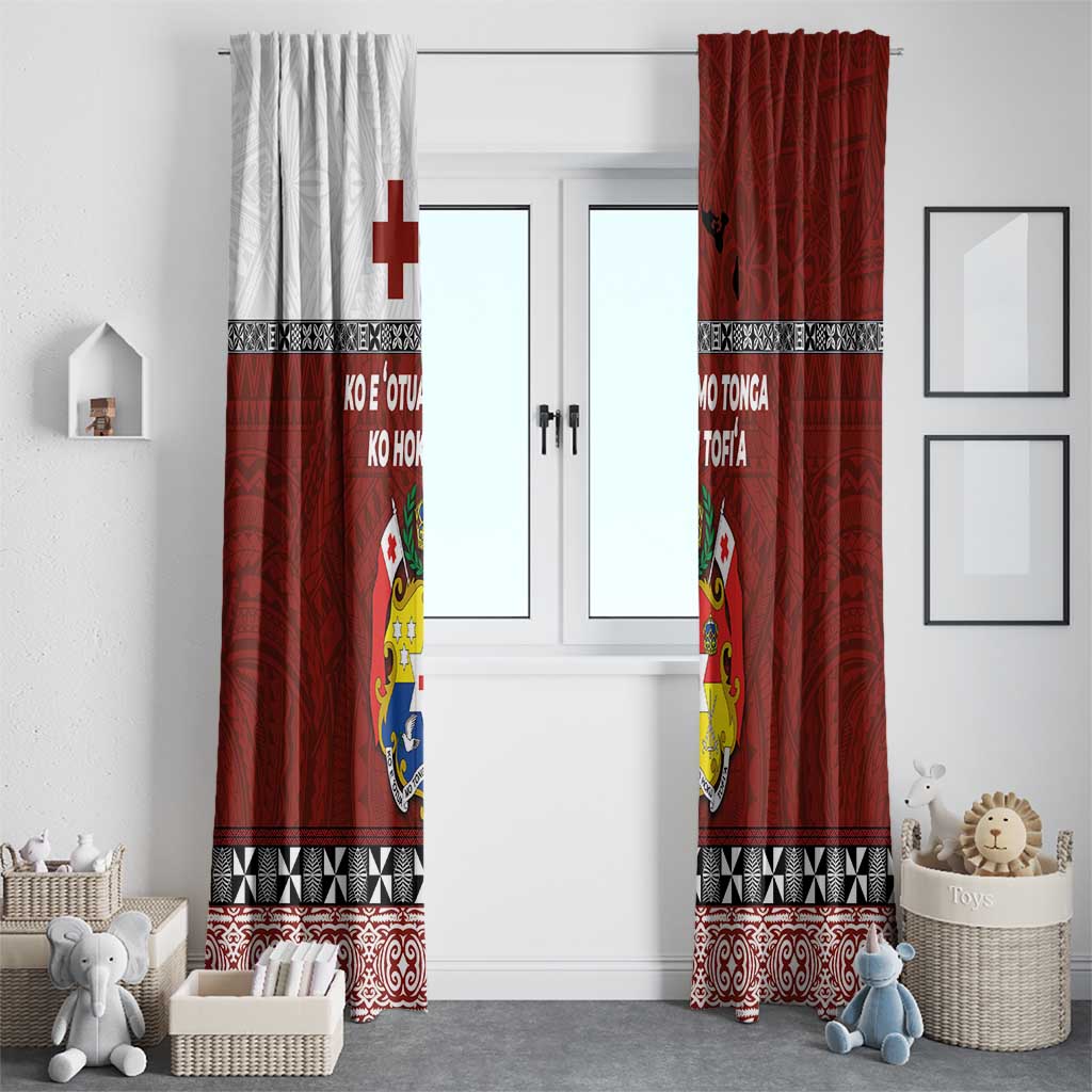 Tongan Culture Window Curtain Ngatu Art Tattoo and Emblem of Tonga