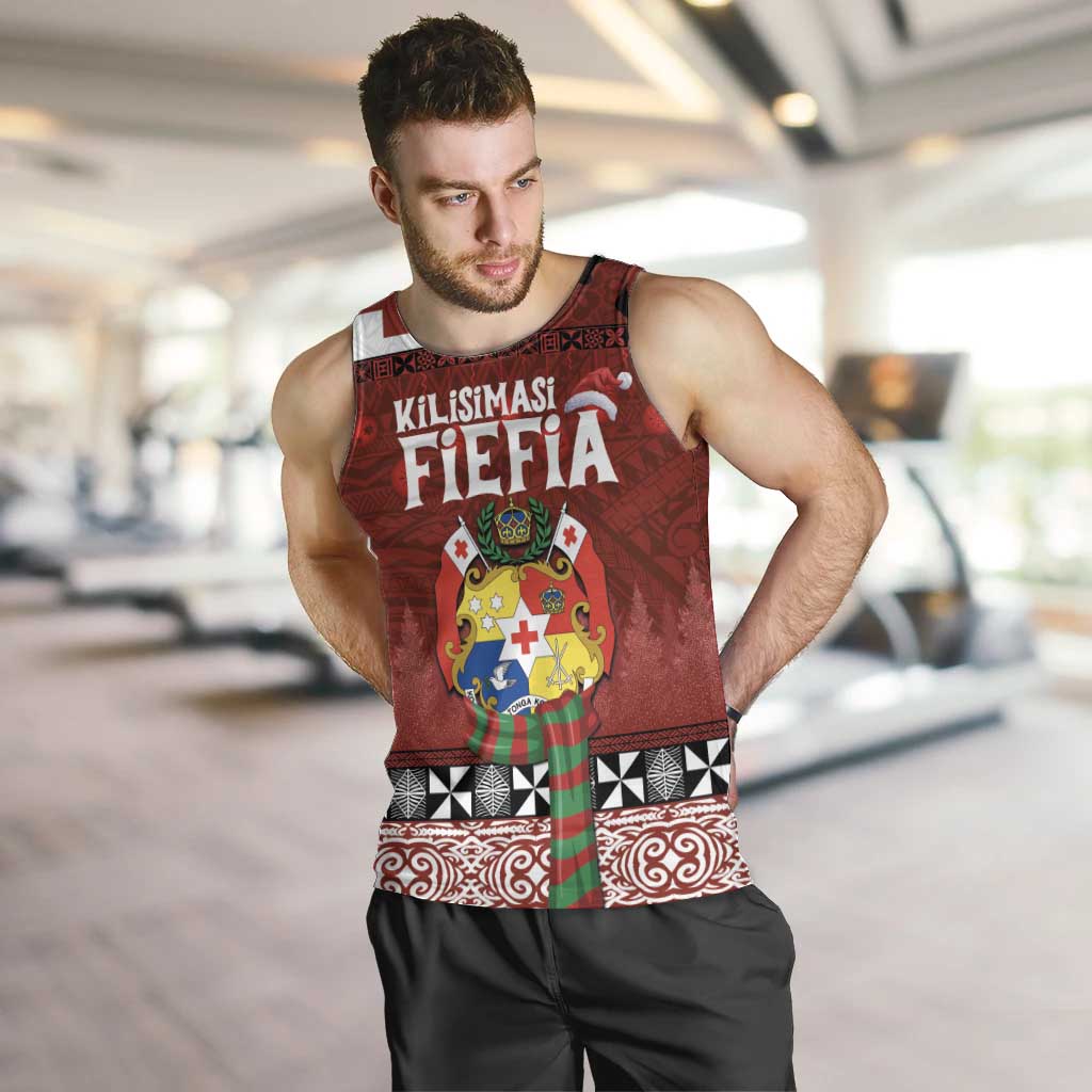 Tongan Christmas Men Tank Top Kilisimasi Fiefia with Ngatu Art Tattoo