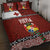 Tongan Christmas Quilt Bed Set Kilisimasi Fiefia with Ngatu Art Tattoo