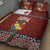 Tongan Christmas Quilt Bed Set Kilisimasi Fiefia with Ngatu Art Tattoo