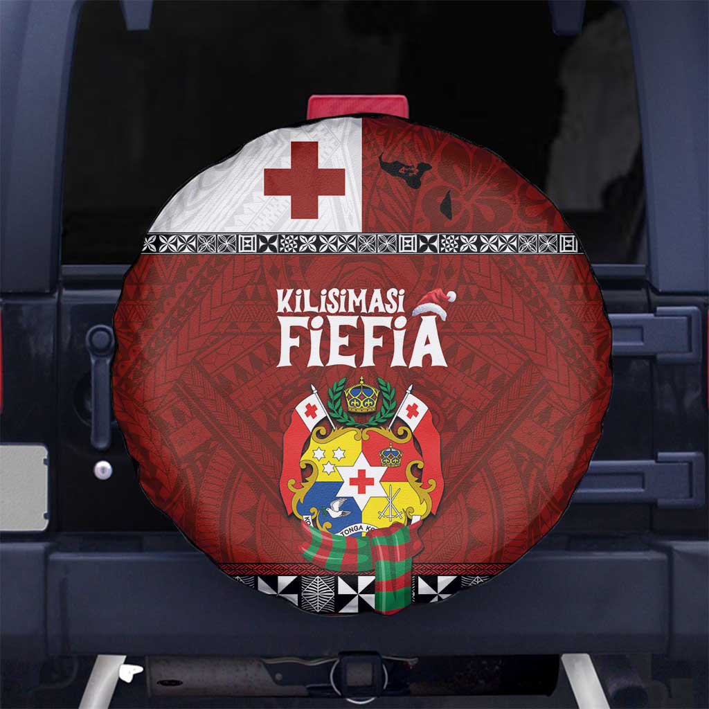 Tongan Christmas Spare Tire Cover Kilisimasi Fiefia with Ngatu Art Tattoo