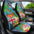 Fijians Iguana Tagimoucia Christmas Car Seat Cover Christmas Palm Tree and Hibiscus