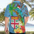 Fijians Iguana Tagimoucia Christmas Hawaiian Shirt Christmas Palm Tree and Hibiscus