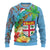 Fijians Iguana Tagimoucia Christmas Ugly Christmas Sweater Christmas Palm Tree and Hibiscus