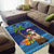 The Funny Santa Wears Sulu Christmas Area Rug Fijian Christmas Palm Tree With Masi Art Tattoo