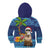 The Funny Santa Wears Sulu Christmas Kid Hoodie Fijian Christmas Palm Tree With Masi Art Tattoo