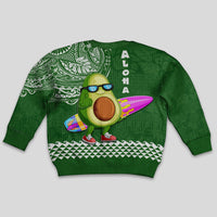 Hawaii Kid Ugly Christmas Sweater Aloha Funny Avocado Mix Kakau Hawaiian Tribal LT03 - Polynesian Pride