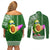 Aloha Avocado Funny Fruits Custom Couples Matching Off Shoulder Short Dress and Long Sleeve Button Shirt Mix Hawaiian Kakau Tribal LT03 - Polynesian Pride