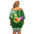 Aloha Avocado Funny Fruits Custom Family Matching Off Shoulder Short Dress and Hawaiian Shirt Mix Hawaiian Kakau Tribal LT03 - Polynesian Pride