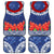 Samoan Tapa Car Mats Ula Fala and Teuila Flower LT03 Blue - Polynesian Pride