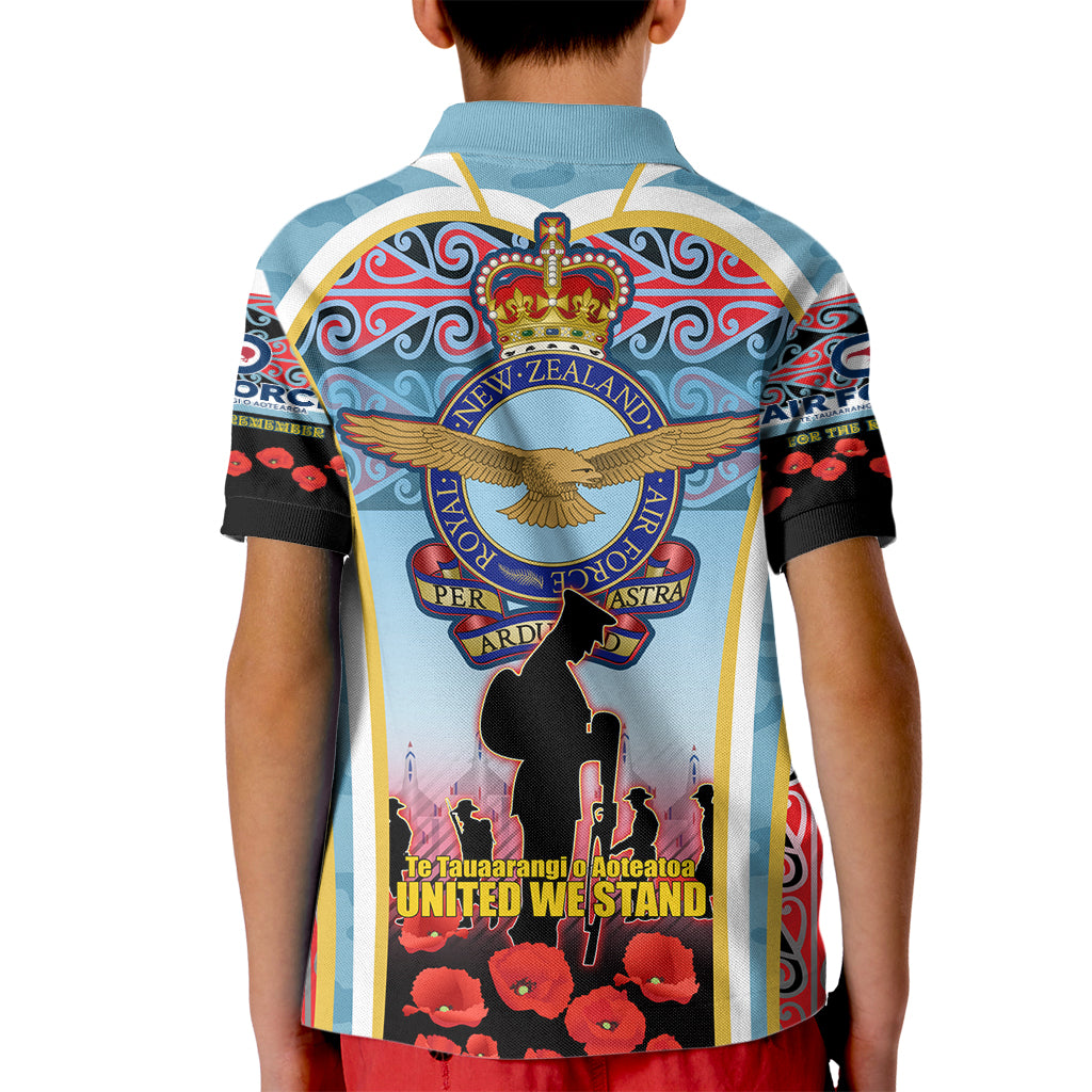 Royal New Zealand Air Force ANZAC Day Kid Polo Shirt Te Tauaarangi o Aotearoa LT03 - Polynesian Pride