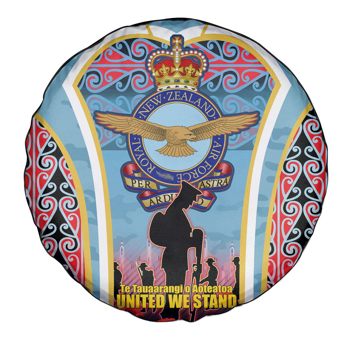Royal New Zealand Air Force ANZAC Day Spare Tire Cover Te Tauaarangi o Aotearoa LT03 - Polynesian Pride