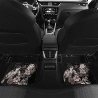 Hawaii Aloha Turtle Hibiscus and Leaves Car Mats with Polynesian and Kakau Tattoos Black Color - Polynesian Pride
