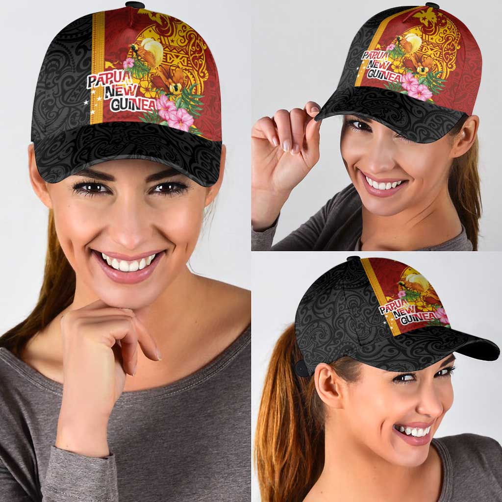 Papua New Guinea Independence Day Classic Cap Birds-of-Paradise Melanesian Tattoos Tropical Plants