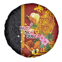 Papua New Guinea Independence Day Spare Tire Cover Birds-of-Paradise Melanesian Tattoos Tropical Plants