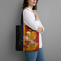 Papua New Guinea Independence Day Tote Bag Birds-of-Paradise Melanesian Tattoos Tropical Plants