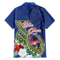 Guam Chamorro Hawaiian Shirt Tribal Latte Stone and Seal Artwork Polynesian Patterns