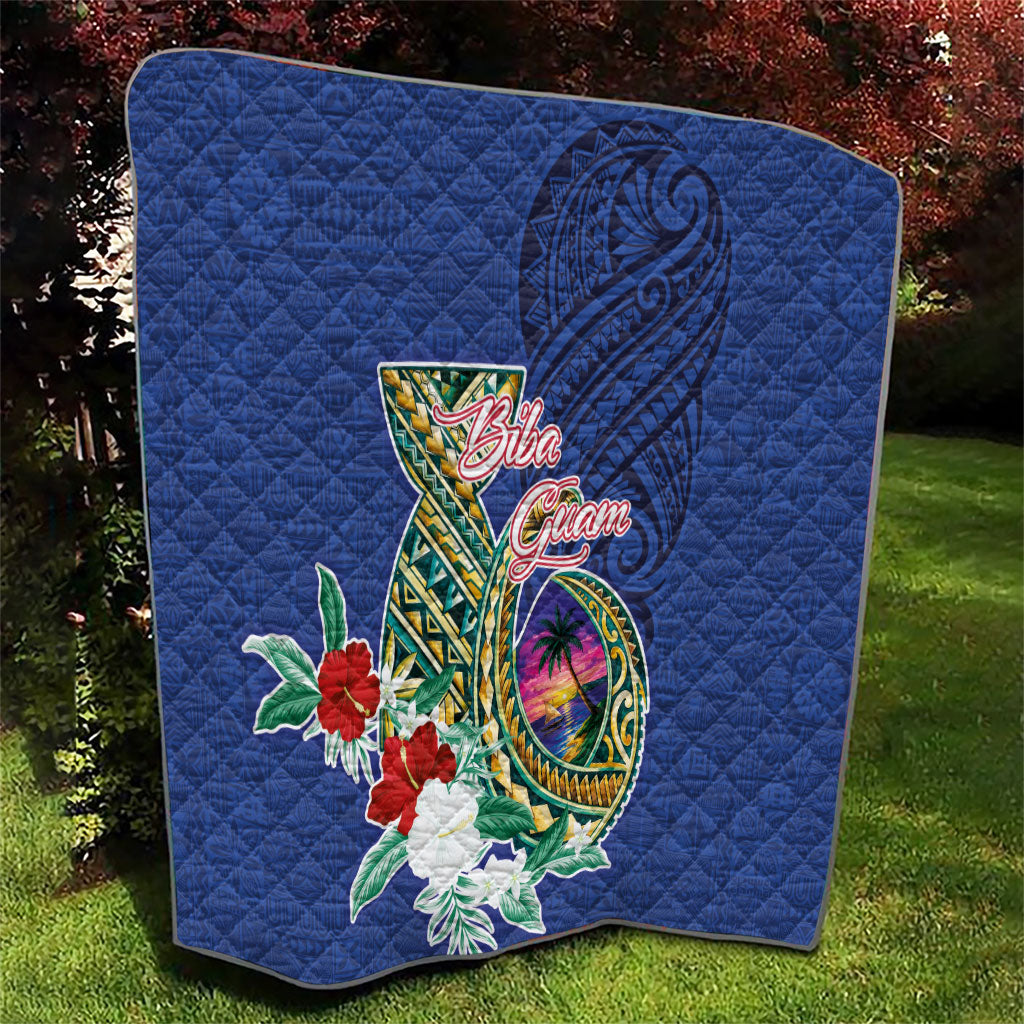 Guam Chamorro Quilt Tribal Latte Stone and Seal Artwork Polynesian Patterns