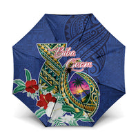 Guam Chamorro Umbrella Tribal Latte Stone and Seal Artwork Polynesian Patterns