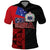 Personalised Samoa 685 Polo Shirt Siapo Pattern and Samoa Flag Design