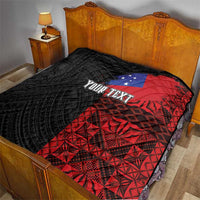 Personalised Samoa 685 Quilt Siapo Pattern and Samoa Flag Design
