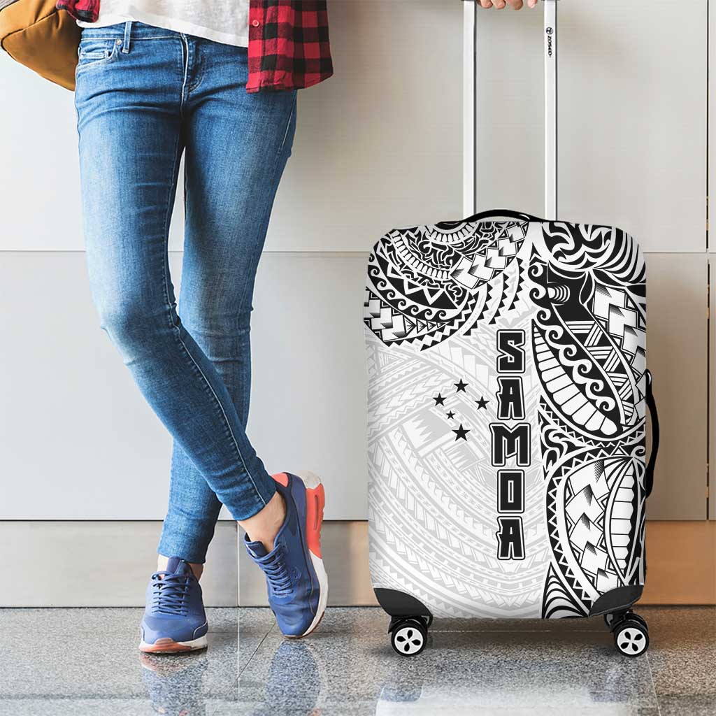 Samoa 685 Art Traditional Tattoo Pattern Luggage Cover White Color LT03 - Polynesian Pride