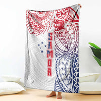 Samoa 685 Art Traditional Tattoo Pattern Blanket Gradient Color