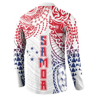 Samoa 685 Art Traditional Tattoo Pattern Button Sweatshirt Gradient Color