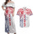 Samoa 685 Art Traditional Tattoo Pattern Couples Matching Off Shoulder Maxi Dress and Hawaiian Shirt Gradient Color