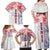 Samoa 685 Art Traditional Tattoo Pattern Family Matching Off Shoulder Maxi Dress and Hawaiian Shirt Gradient Color