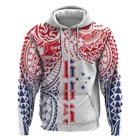 Samoa 685 Art Traditional Tattoo Pattern Hoodie Gradient Color LT03 Zip Hoodie White - Polynesian Pride