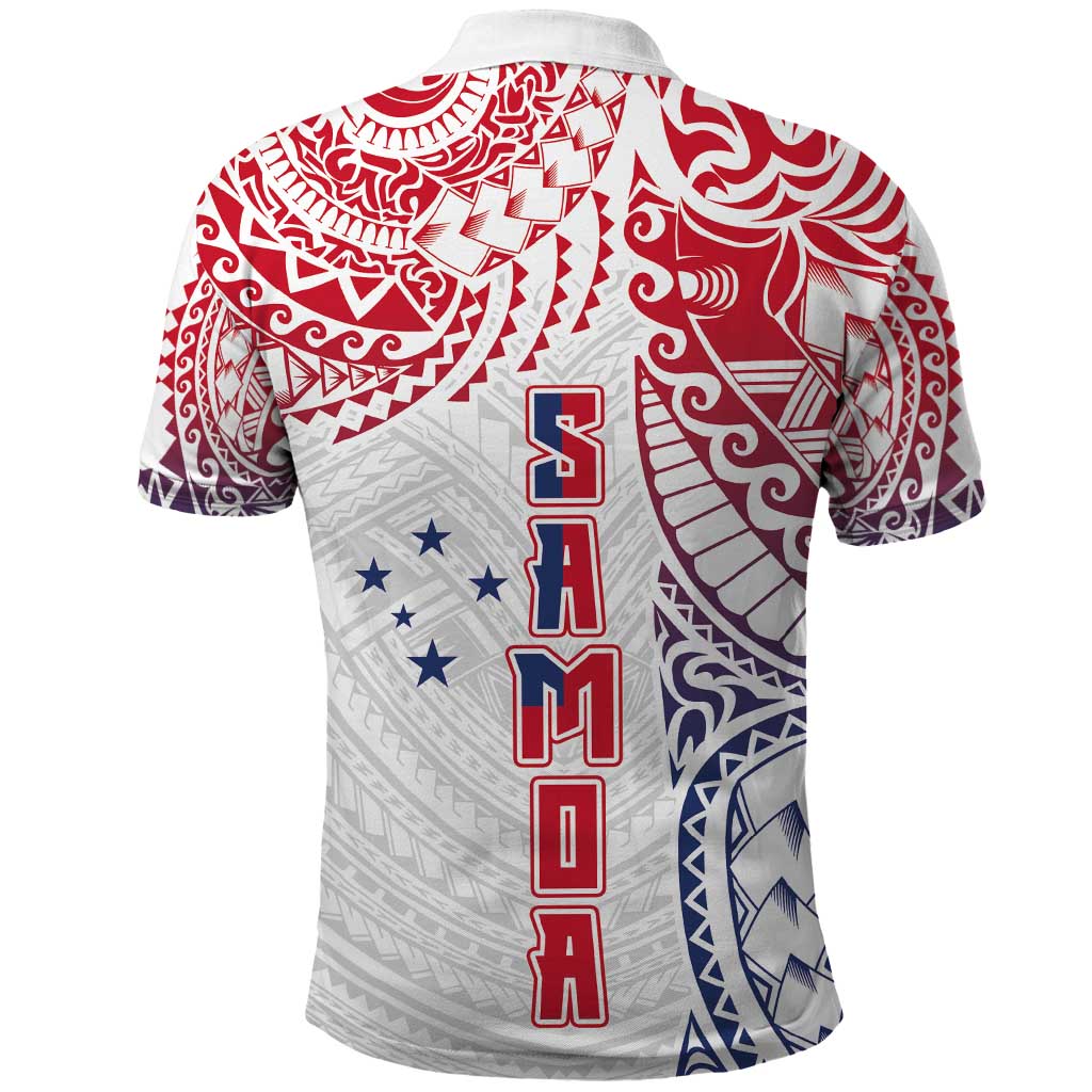Samoa 685 Art Traditional Tattoo Pattern Polo Shirt Gradient Color