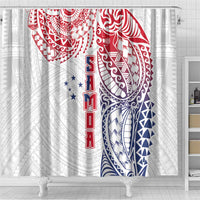 Samoa 685 Art Traditional Tattoo Pattern Shower Curtain Gradient Color