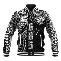 Samoa 685 Art Traditional Tattoo Pattern Baseball Jacket Black Color