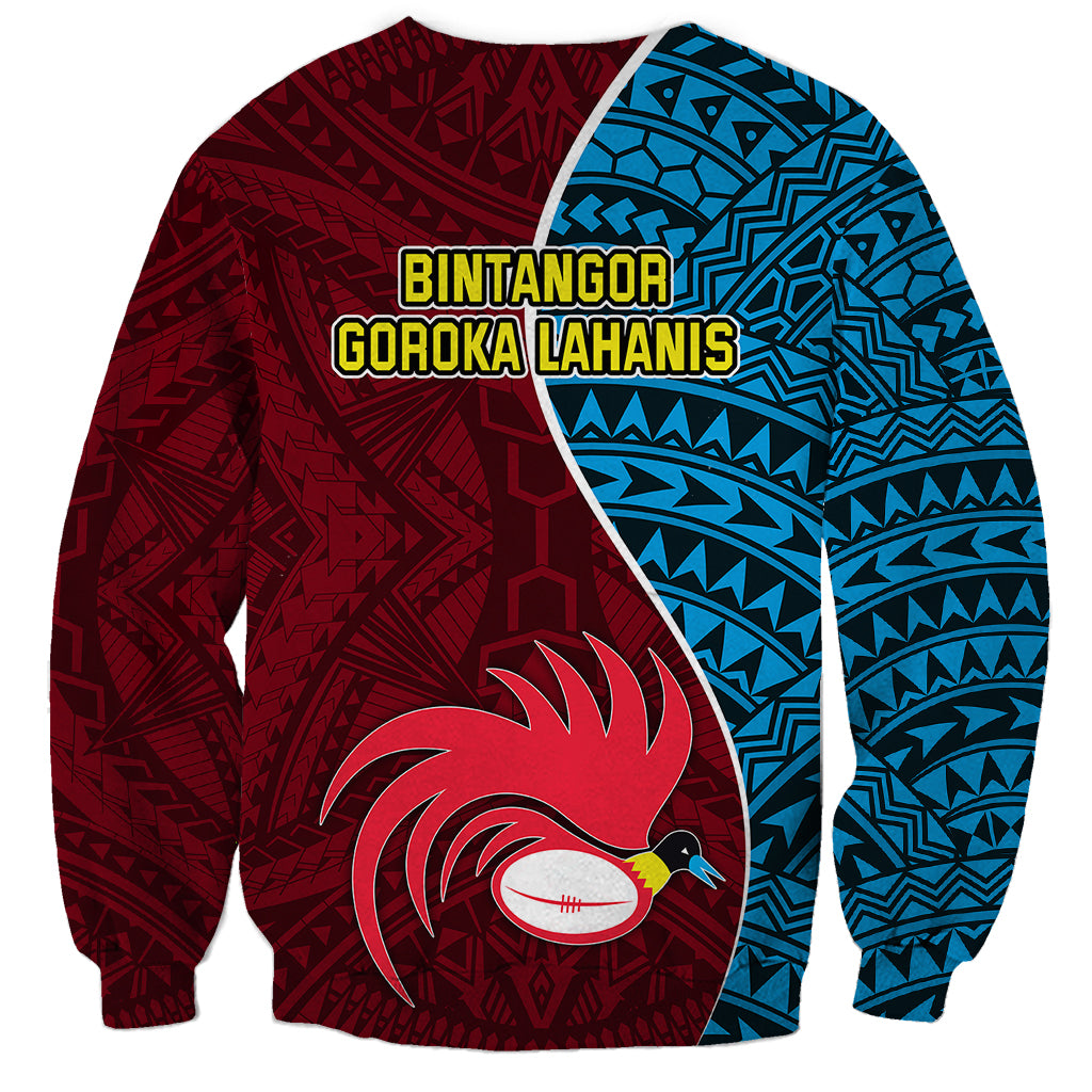 Bintangor Goroka Lahanis Rugby Sweatshirt Papua New Guinea Polynesian Tattoo LT03 - Polynesian Pride