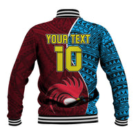 Custom Bintangor Goroka Lahanis Rugby Baseball Jacket Papua New Guinea Polynesian Tattoo LT03 - Polynesian Pride