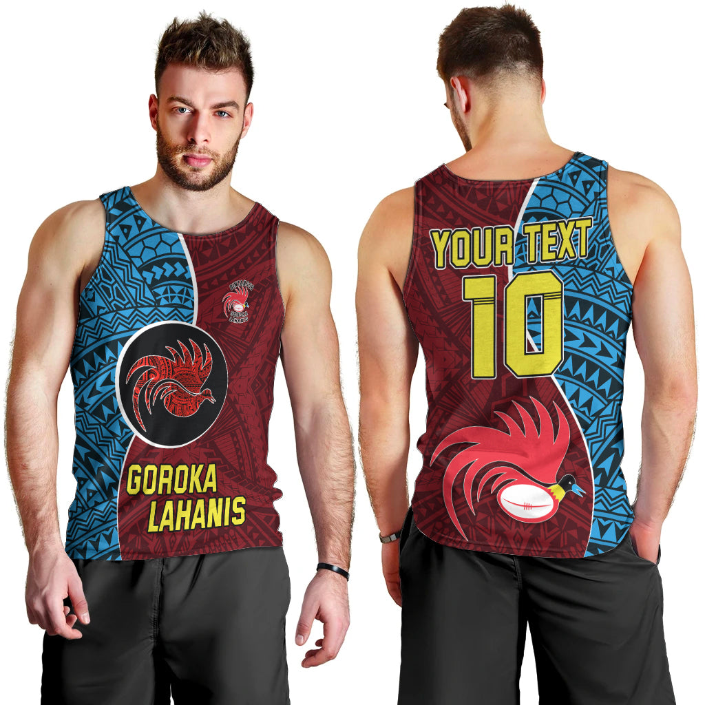 Custom Bintangor Goroka Lahanis Rugby Men Tank Top Papua New Guinea Polynesian Tattoo LT03 - Polynesian Pride