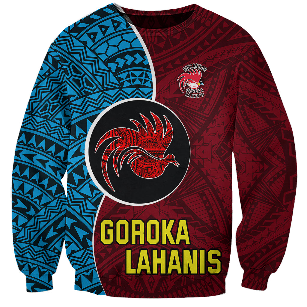 Custom Bintangor Goroka Lahanis Rugby Sweatshirt Papua New Guinea Polynesian Tattoo LT03 Unisex Red - Polynesian Pride