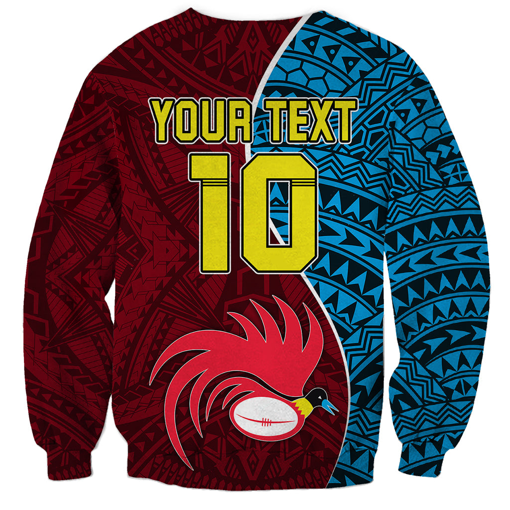 Custom Bintangor Goroka Lahanis Rugby Sweatshirt Papua New Guinea Polynesian Tattoo LT03 - Polynesian Pride