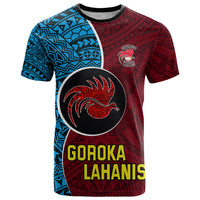 Custom Bintangor Goroka Lahanis Rugby T Shirt Papua New Guinea Polynesian Tattoo LT03 Red - Polynesian Pride