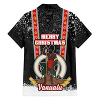 Vanuatu Christmas Family Matching Off Shoulder Maxi Dress and Hawaiian Shirt Polynesian Tribal Snow Style LT03 - Polynesian Pride