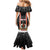 Personalised Vanuatu Christmas Mermaid Dress Polynesian Tribal Snow Style LT03 - Polynesian Pride