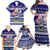 Custom Samoa Christmas Family Matching Off Shoulder Maxi Dress and Hawaiian Shirt The Santa Coat of Arms with Samoa Bracelet Pattern LT03 - Polynesian Pride